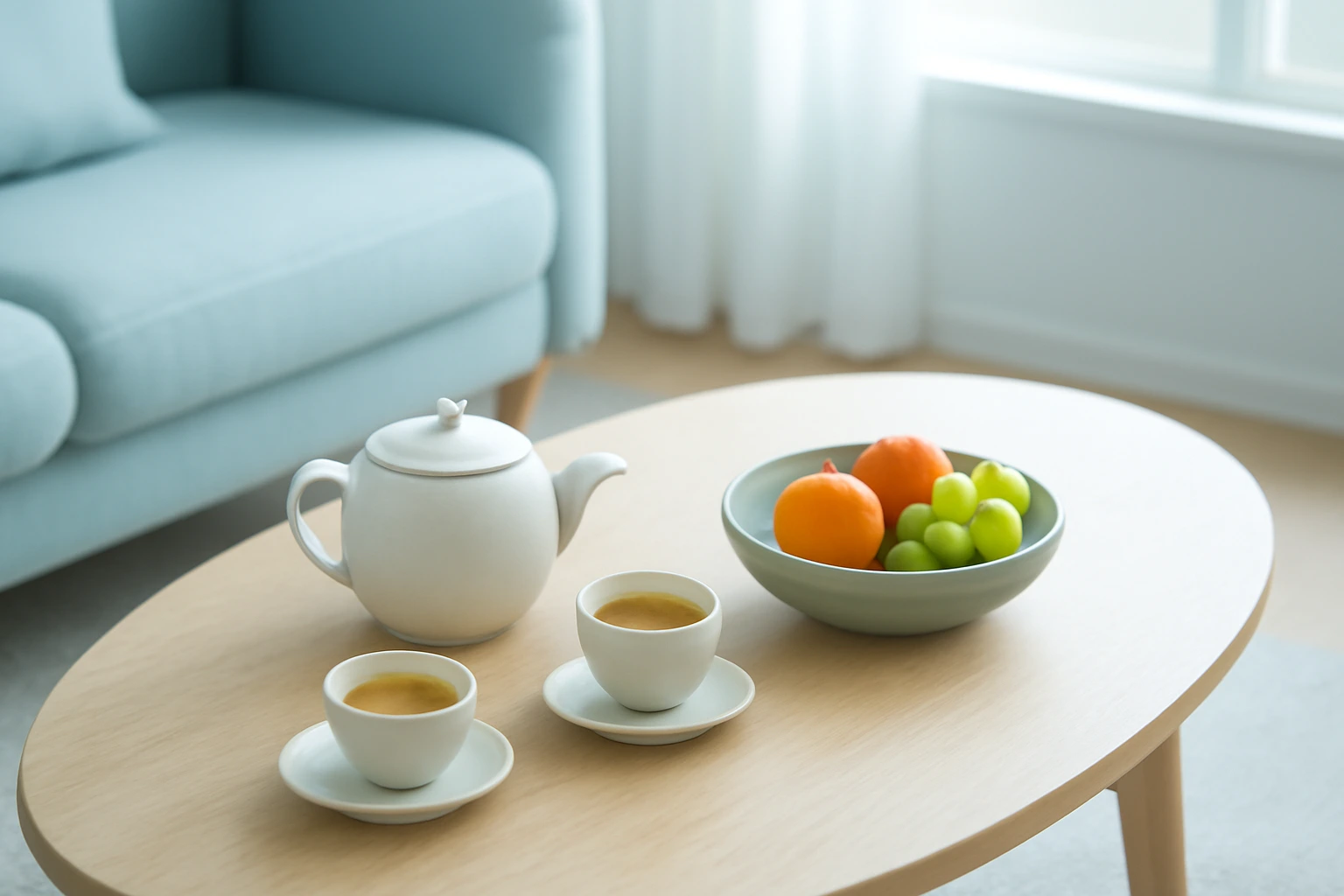 Bàn trà phòng khách: chọn hình tròn, chữ nhật hay oval, kích thước so với sofa và chất liệu bền