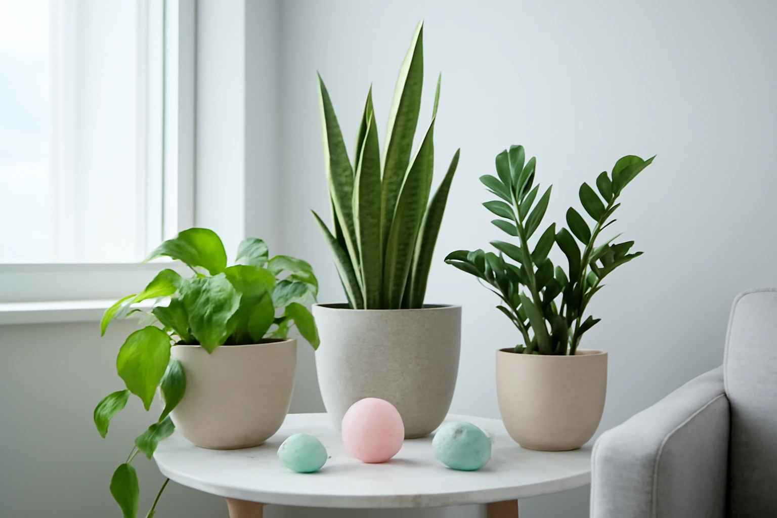 Cây trong phòng ít nắng: chọn cây chịu bóng, dùng đèn trồng cây và tưới sao cho cây không úng