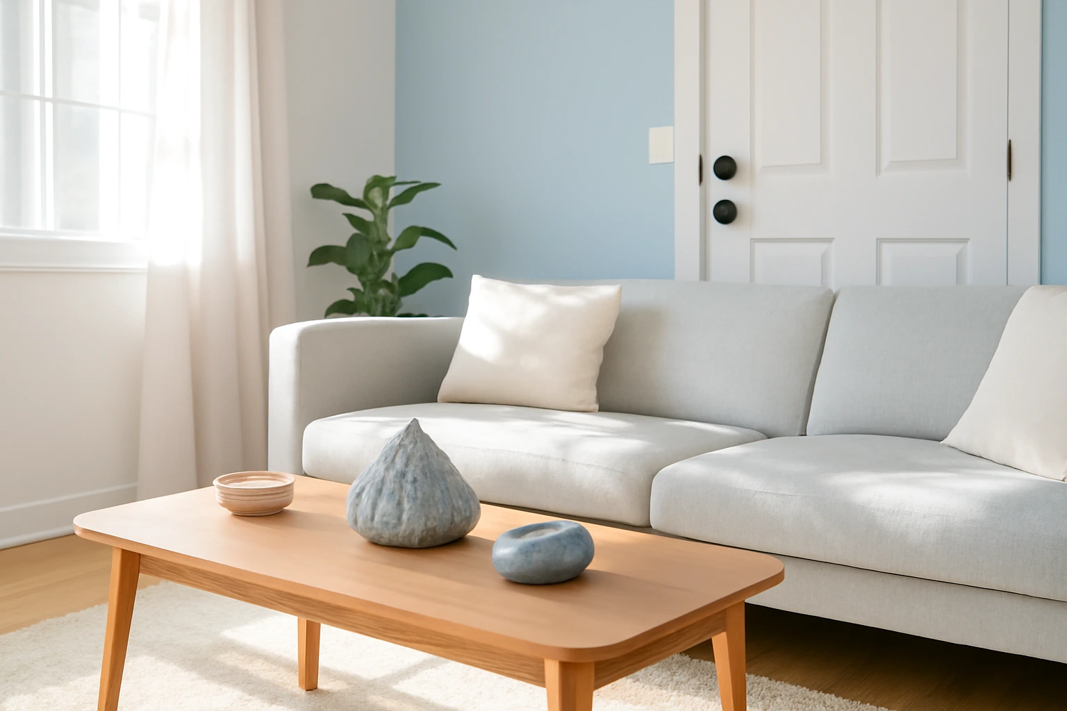 Kê sofa phòng khách: lưng tựa tường, không quay lưng ra cửa và chừa lối đi cho đúng